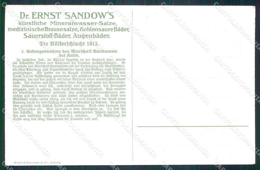 Artist Signed Soldat Pferd Dr. E. Sandow's Salze & Bader Advertising ak KF6457 – retro
