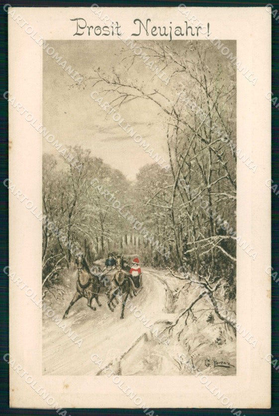 Artist Signed G. Lorenz Viennoise Cavallo Horse Pferd 2645 cartolina KF6475 – fronte