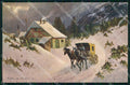 Artist Signed Muller Carrozza Cavallo Horse Pferd ERIKA 3015 cartolina KF6477 – fronte