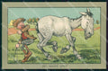 Artist Signed Shepheard Man Horse Faulkner serie 955 comic cartolina KF6506 – fronte