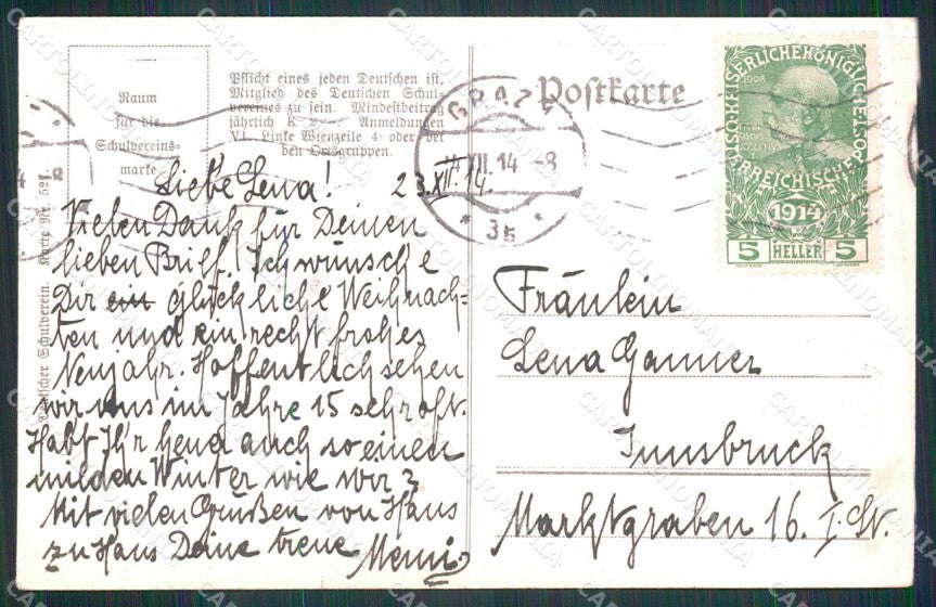 Artist Signed K. A Wilke Soldat Horse Deutscher Schulverein 527 TEARED ak KF6510 – retro