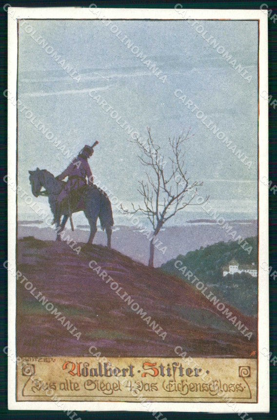 Artist Signed Kuderna Soldat Horse Bund der Deutscher Osterreicher 16 ak KF6512 – fronte