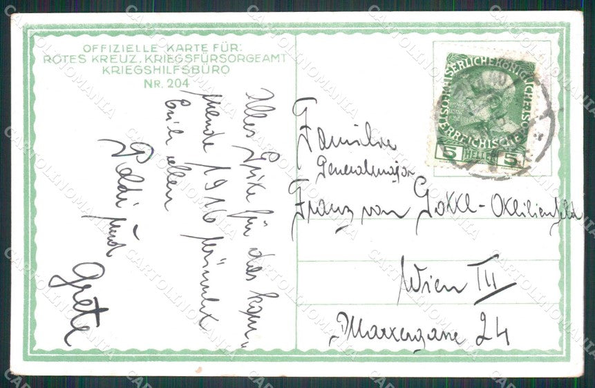 Artist Signed K. A. Wilke Soldat Pferd Horse Rotes Kreuz 204 cartolina KF6516 – retro