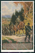 Artist Signed P. Hey WW1 Soldat Horse Pferd Soldatenliederkarte 3 ak KF6525 – fronte