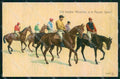 Artist Signed A. de C. G. Sport Ippica Cavallo cartolina KF6567 – fronte