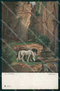 Artist Signed M.v. Schwind Horse Pferd Cavallo cartolina KF6611 – fronte