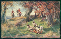 Artist Signed Fox Hunting Horse Pferd Cavallo BKWI 764-2 cartolina KF6620 – fronte