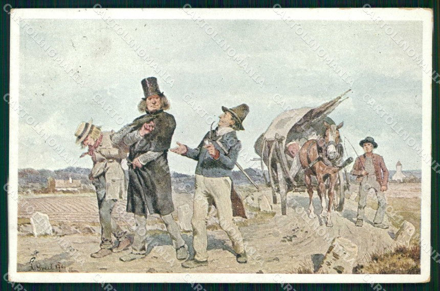 Artist Signed A. Greil Horse Bund der Deutscher Osterreicher 36 cartolina KF6630 – fronte