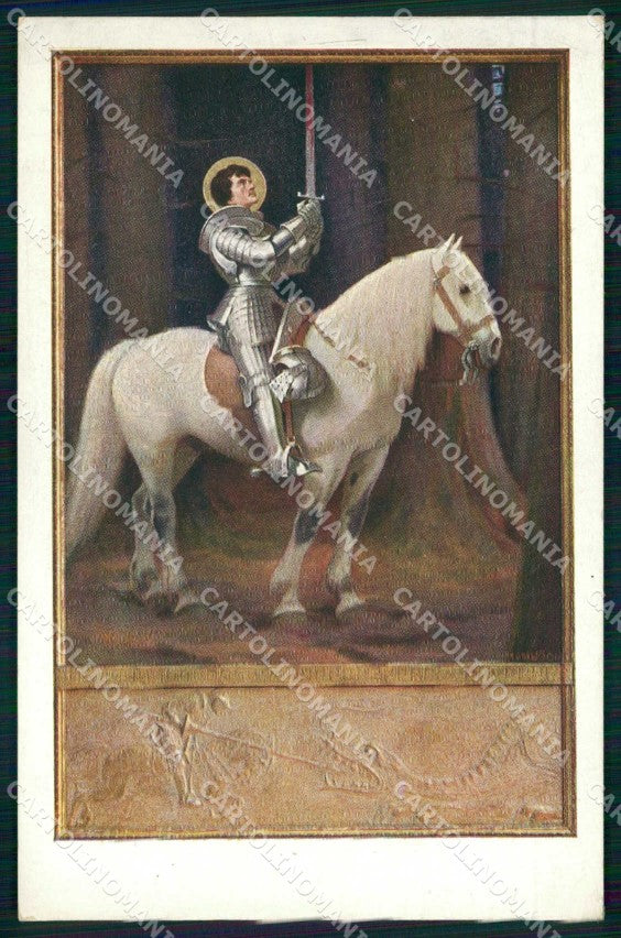 Artist Signed G. Fugel St. Georg S. Giorgio Horse Pferd Cavallo cartolina KF6649 – fronte
