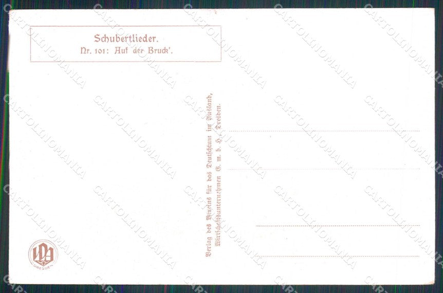 Artist Signed A. Welzl Auf der Bruck Horse Pferd Cavallo 101 cartolina KF6651 – retro