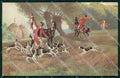 Artist Signed Fox Hunting Horse Pferd Cavallo serie 274 cartolina KF6661 – fronte