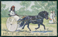 Artist Signed L. Koch Horse Pferd Cavallo BKWI 865 ABRADED cartolina KF6663 – fronte