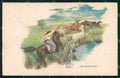 Artist Signed Horse Pferd Cavallo Argentina las Boleadoras cartolina KF6701 – fronte