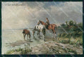 Artist Signed J. Artudin Horse Pferd Cavallo serie 499 cartolina KF6702 – fronte