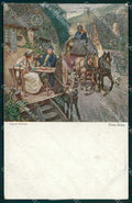 Artist Signed A. Kuhles Horse Pferd Cavallo WRINKLES serie 1029 cartolina KF6714 – fronte
