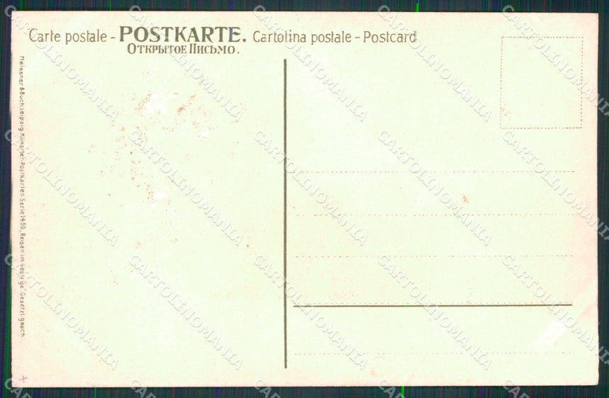 Artist Signed M. P Horse Pferd Cavallo Meissner Buch serie 1450 cartolina KF6718 – retro