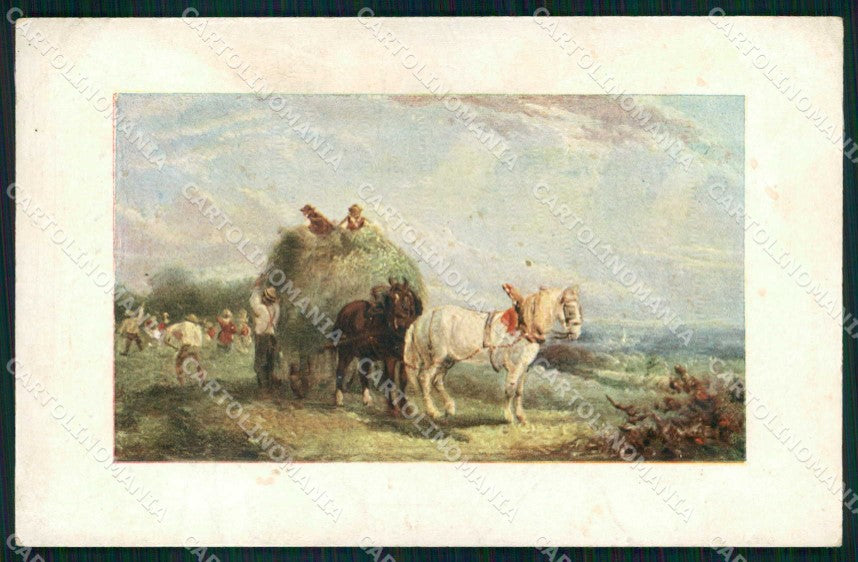 Animali Horse Pferd Cavallo Theo Stroefer serie 501 cartolina KF6719 – fronte