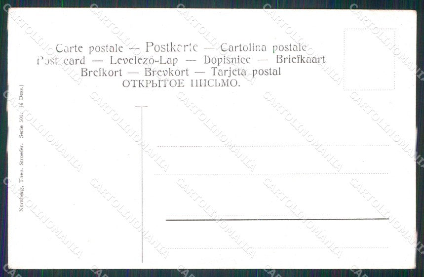 Animali Horse Pferd Cavallo Theo Stroefer serie 501 cartolina KF6719 – retro