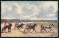 Artist Signed P. Thomas Sport Ippica Cavallo Cheval Horse Pferd cartolina KF6761 – fronte