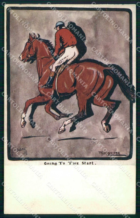 Artist Signed F N D Masters Horse Sport Oilette serie 9419 cartolina KF6848 – fronte