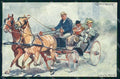 Artist Signed Ludwig Koch Horse Man B K W I serie 372-4 cartolina KF6887 – fronte