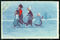 Artist Signed Metlicovitz Dutch Children Degami serie 567 ABRADED cp KF7041 – fronte