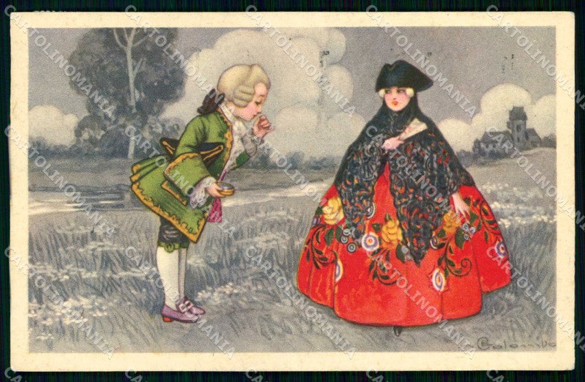 Artist Signed Colombo Children serie 2098 cartolina KF7063 – fronte