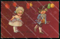 Artist Signed Colombo Children Carnival serie 1906 CREASED cartolina KF7087 – fronte