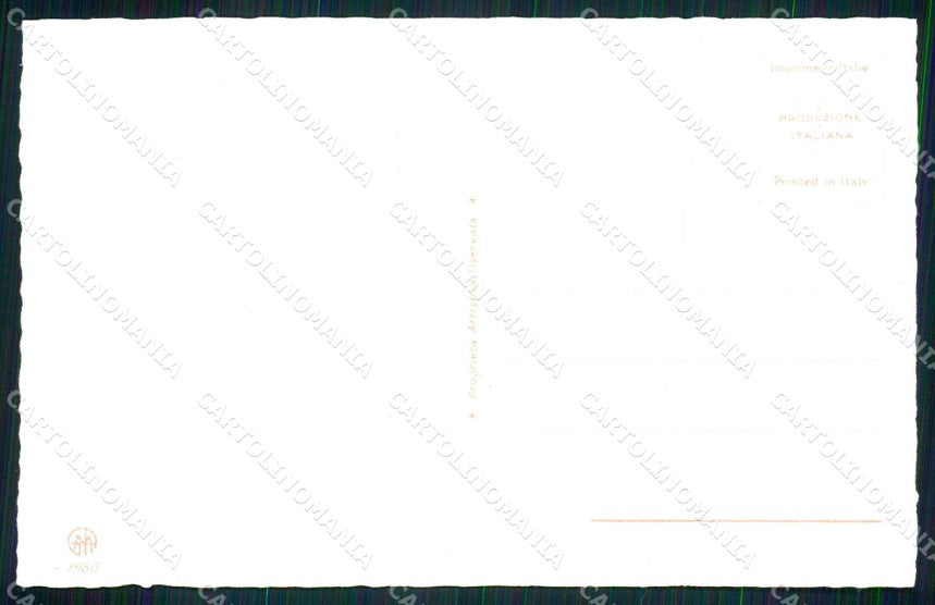 Artist Signed Colombo Children Carnival Paper Moon serie 1986 cartolina KF7092 – retro