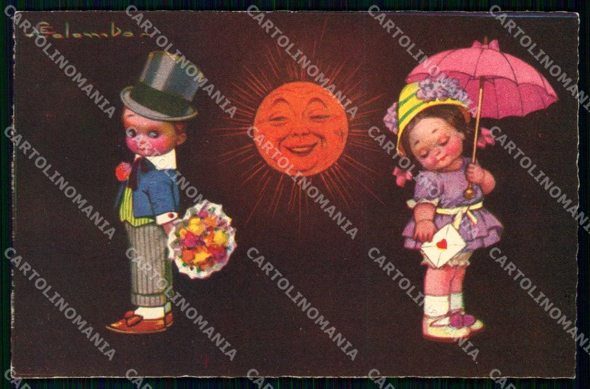 Artist Signed Colombo Children serie 1964 cartolina KF7147 – fronte