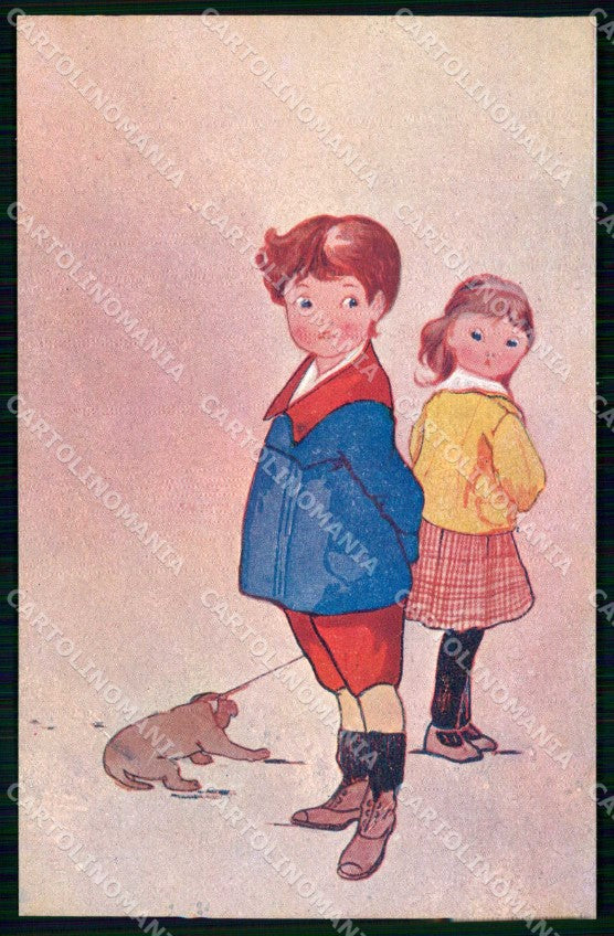 Artist Signed Norfini Children serie 6478 cartolina KF7149 – fronte