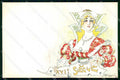 Artist Signed Jack Abeille Lady Fashion Moda serie 22 cartolina KF7220 – fronte