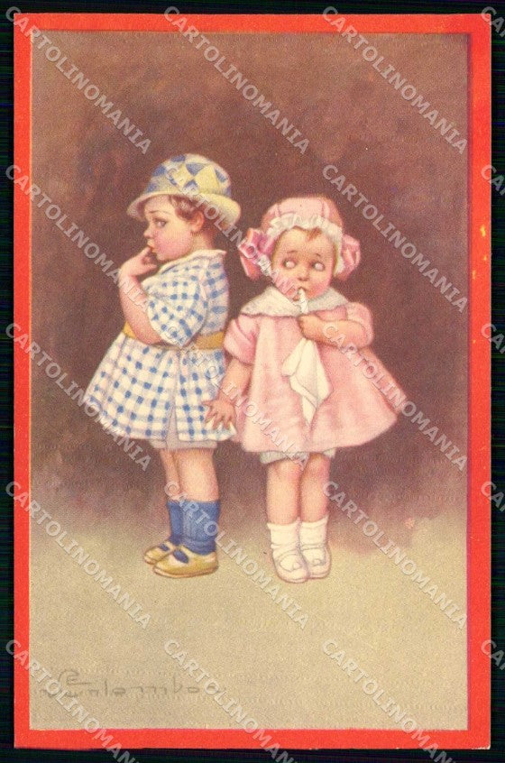 Artist Signed Colombo Children serie 582-4 cartolina KF7226 – fronte