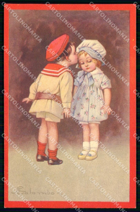 Artist Signed Colombo Children serie 582-3 cartolina KF7227 – fronte