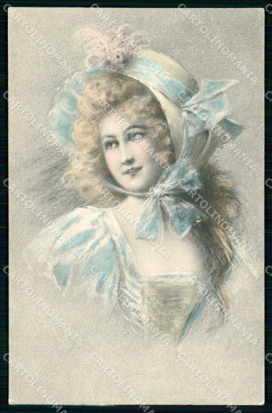 Artist Signed Wichera ? Glamour Lady Viennoise M M Vienne cartolina KF7240 – fronte