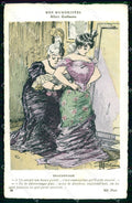 Artist Signed A. Guillaume Lady Fashion serie Nos Humoristes 38 cartolina KF7246 – fronte
