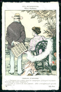 Artist Signed A. Guillaume Lady Fashion serie Nos Humoristes 34 cartolina KF7248 – fronte