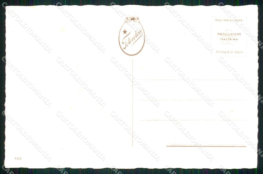 Artist Signed L. Dalmonte Venetian Children serie 509 cartolina KF7258 – retro