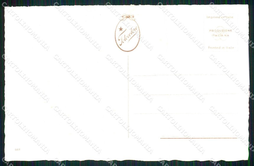 Artist Signed L. Dalmonte Romantic Couple Lady serie 507 cartolina KF7259 – retro
