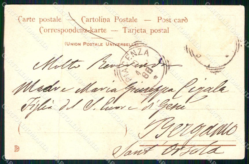 Artist Signed Vulten Gloria Angeli Angel cartolina KF7308 – retro
