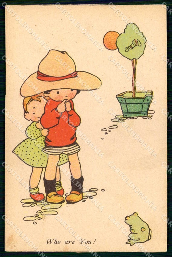 Artist Signed Mabel Lucie Attwell Children Pictureland WHITE BACK pc KF7335 – fronte