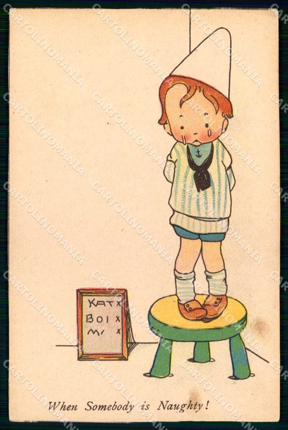 Artist Signed Mabel Lucie Attwell Children Pictureland WHITE BACK pc KF7339 – fronte