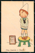 Artist Signed Mabel Lucie Attwell Children Pictureland WHITE BACK pc KF7339 – fronte