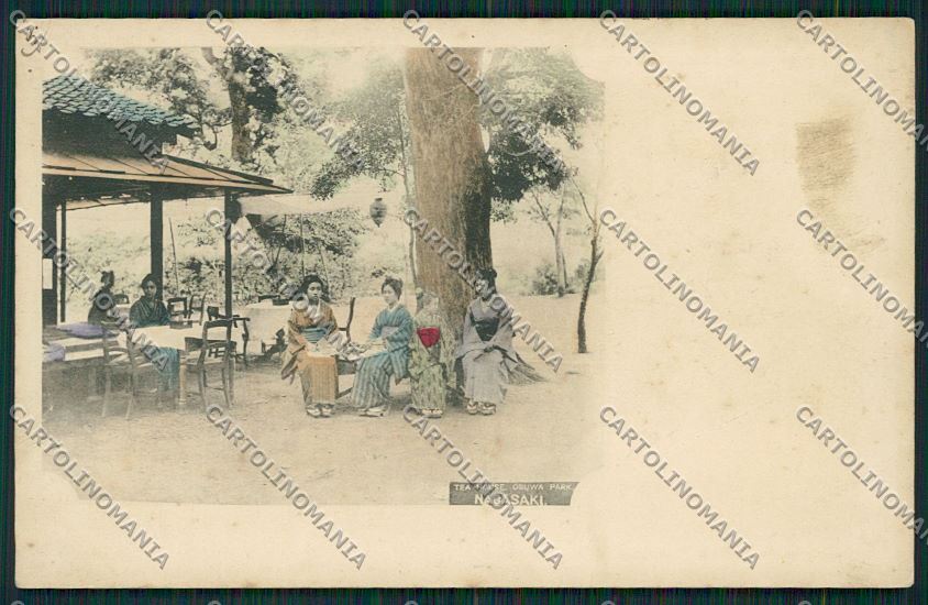 Japan Geisha Nagasaki postcard KS0396 – fronte