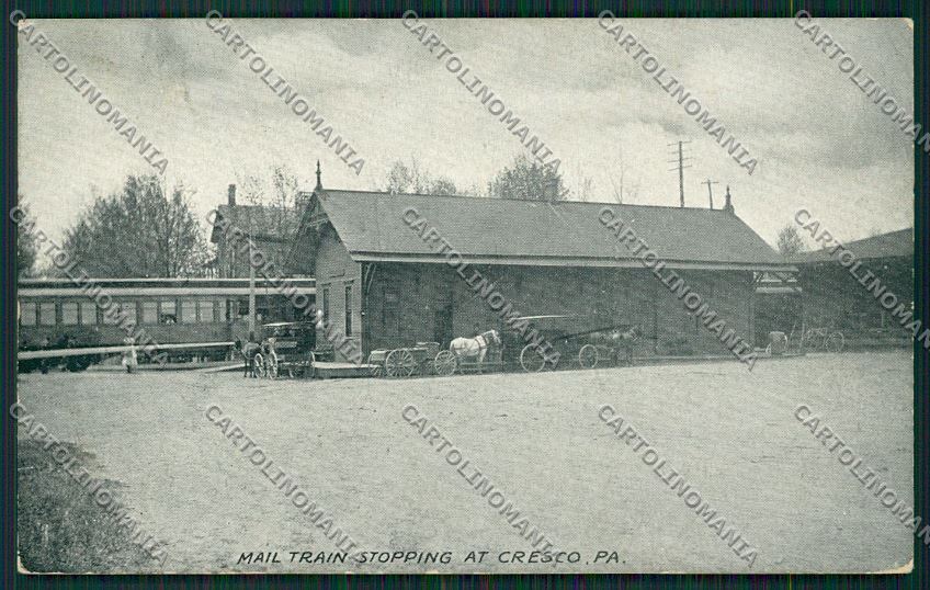 USA Cresco Mail Train postcard KS0423 – fronte