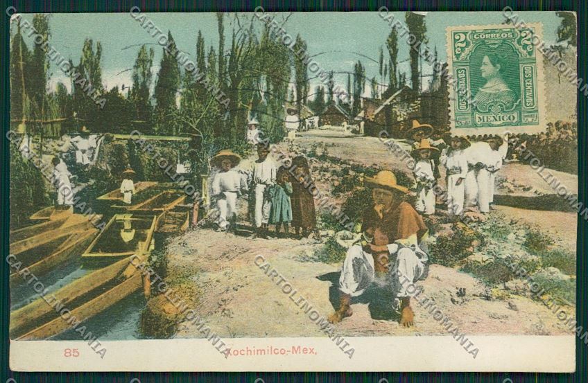 Mexico Xochimilco Durango Stamp postcard KS0425 – fronte