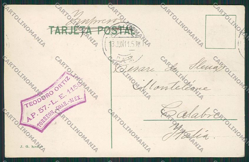 Mexico Xochimilco Durango Stamp postcard KS0425 – retro