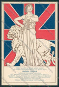 WW1 WWI Propaganda British Flag postcard KS0733 – fronte