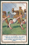 WW1 WWI Propaganda British Donald McGill postcard KS0770 – fronte