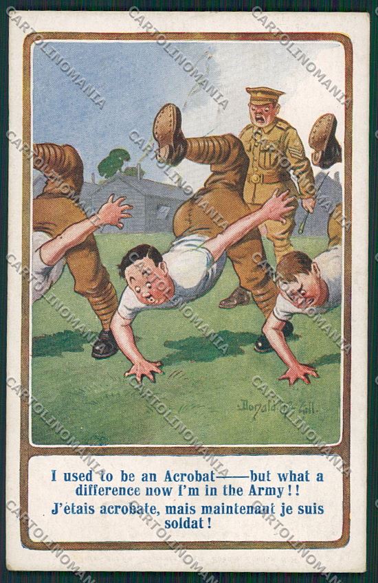 WW1 WWI Propaganda British Donald McGill postcard KS0770 – fronte